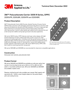 3M Polycarbonate Carrier 3200R Series OPPC TDS